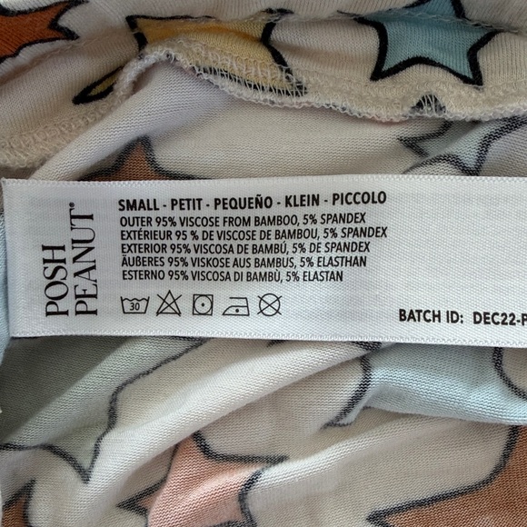 Posh Peanut Star Print Pajama Set Small Women’s - Picture 14 of 15